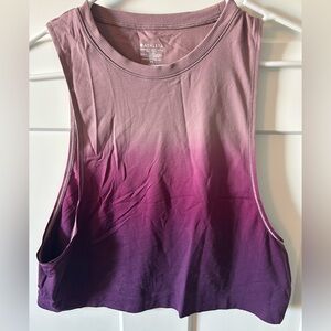 Athleta - ombré pink and purple crop tank. Size XS.